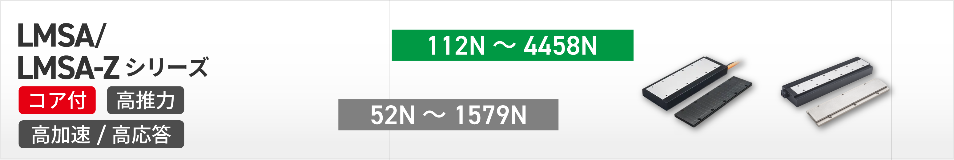 HIWINリニアモーター推力表LMSA
