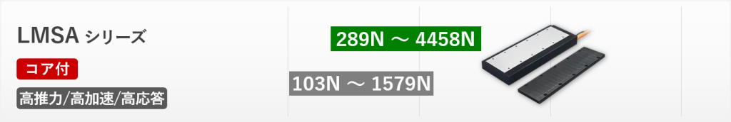 HIWINリニアモーター推力表LMSA