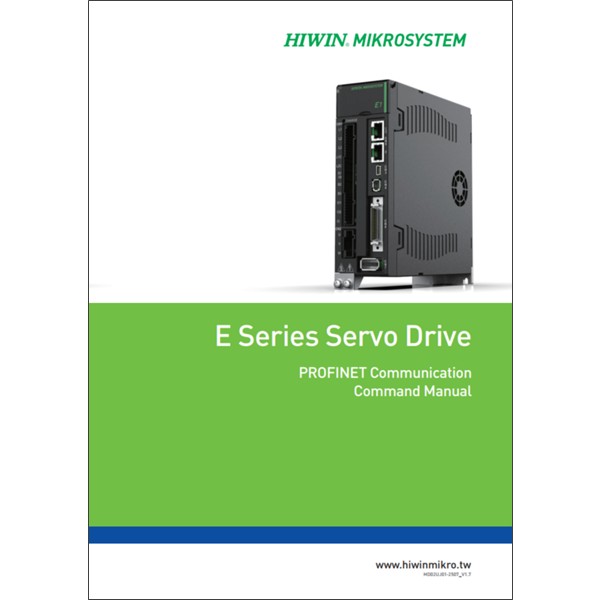 サーボドライバー【PROFINET】E Series Servo Drive PROFINET Communication Command Manual V1.7