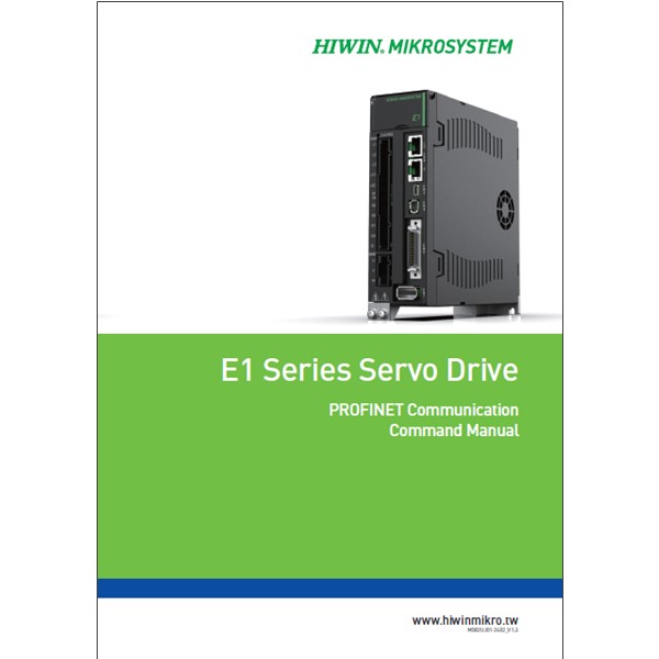 サーボドライバー【PROFINET】E1 Series Servo Drive PROFINET Communication Command Manual V1.3